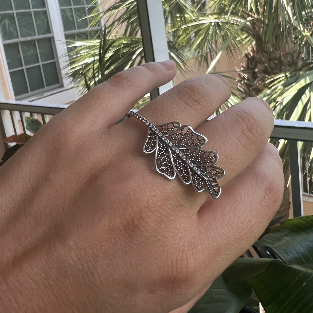 Oak Leaf Double Ring - Various Sizes - image 5